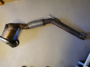 Original SEAT Leon 5F Cupra 300 Downpipe DP Kat Katalysator Hosenrohr Serie
