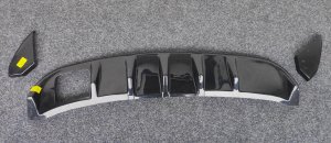 Seat Leon 5F FR - Ingo Noak Heckdiffusor-Set Schwarz glänzend