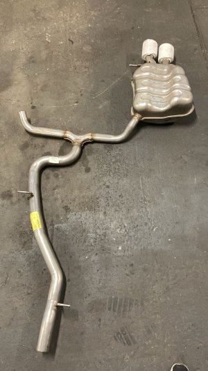 Neue originale Abgasanlage ab Downpipe