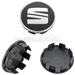 SEAT Nabenkappe 63 mm schwarz