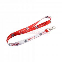 Seat Schlüsselband / Lanyard rot/weiß